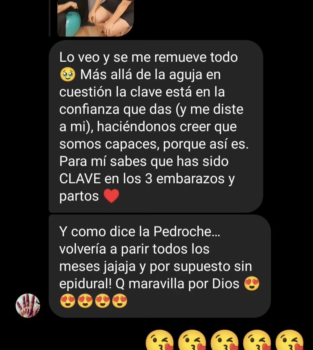 Mensaje de Ana, mamá de 3